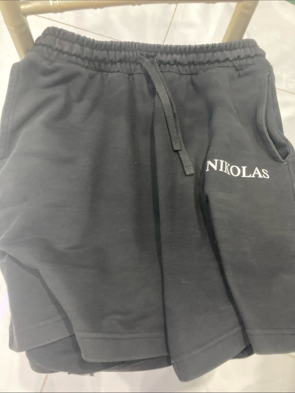 Black athletic shorts